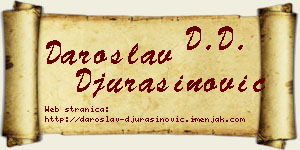 Daroslav Đurašinović vizit kartica